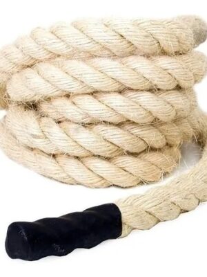 Corda Sisal Escalada 38mm M1 Fitness para Hyrox, CrossFit e treino funcional