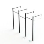 RACK 3 MODULOS SIMPLES FIXAÇÃO SIMPLES