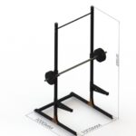 RACK SQUAT COM TRAVA DE SEG E SUP J-HOOK