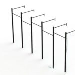 RACK 5 MODULOS SIMPLES FIXAÇÃO SIMPLES