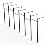 RACK 6 MODULOS SIMPLES FIXAÇÃO SIMPLES