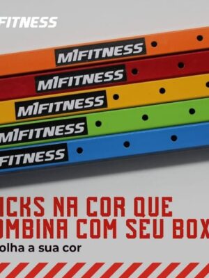 Imagem com Cores dos Racks que a M1 Fitness produz