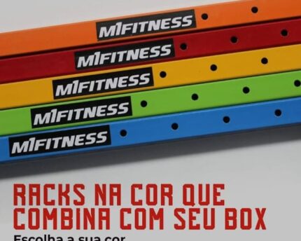 Imagem com Cores dos Racks que a M1 Fitness produz