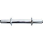 BARRA MACIÇA CROMADA RETA 40CM COM PRESILHA