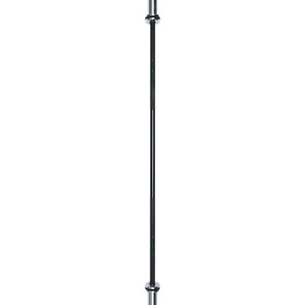 BARRA OLIMPICA FEMININA 15KG ZINCO PRETO 2,0MT ROLAMENTO AGULHA