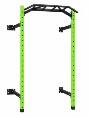 rack retratil power elite m1 fitness verde limao