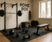 Espaço home box para fazer exercícios em casa