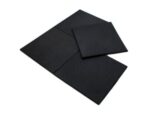 Piso de borracha CrossFit 50cmx50cm instalado em box