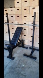 Cavalete para Agachamento com Suporte J-Hook M1 Fitness