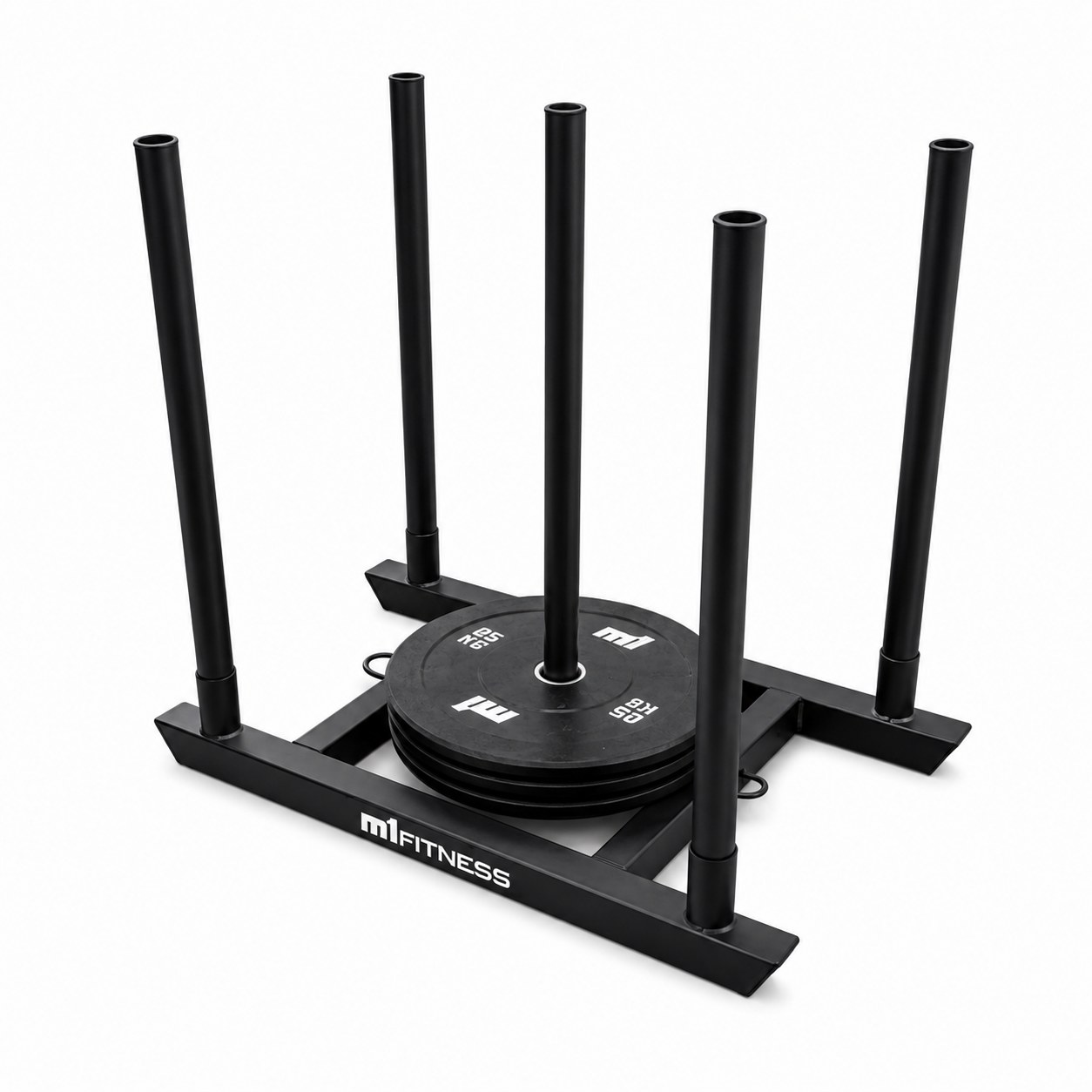 treno-sled-m1-fitness-4-hastes-fundo-branco TRENÓ SLED CROSSFIT 4 HASTES M1 FITNESS - Imagem 1
