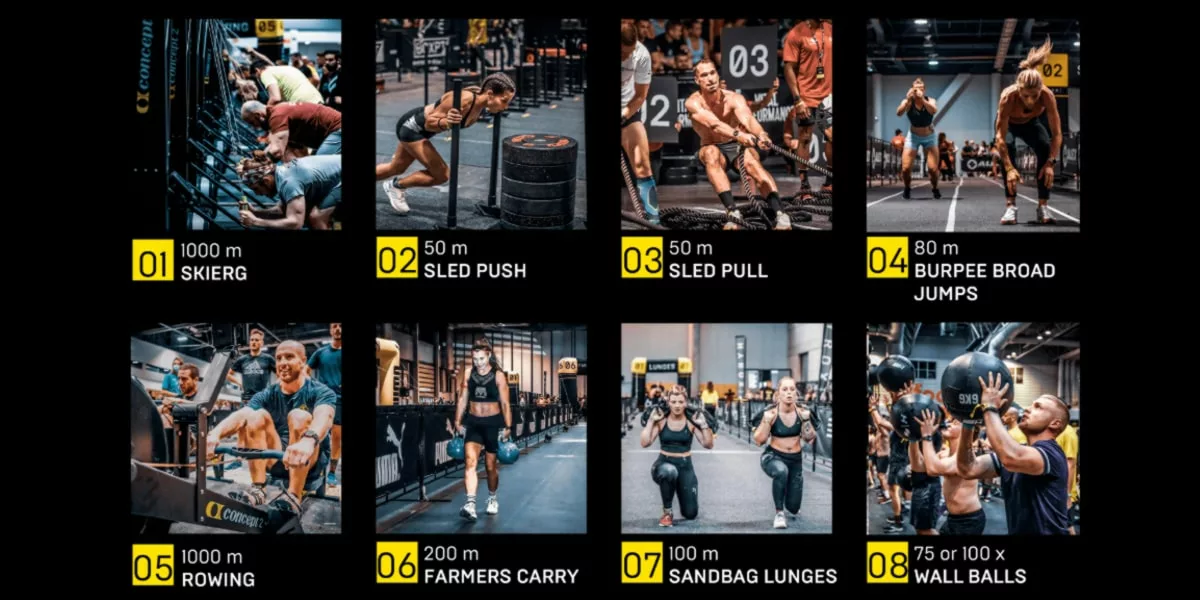 hyrox tipos de modalidades na competicao